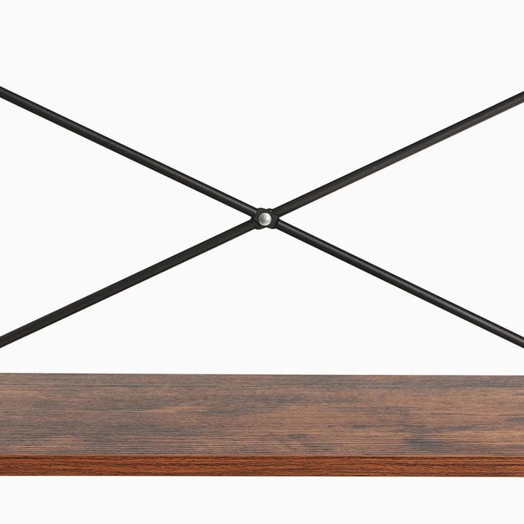 5 Tier Ladder Shelf With Steel Frame Storage Rack
