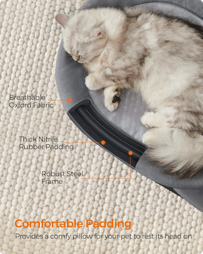Elevated Cat Bed 2 Tier Raised Pet Bed With Mesh Platform