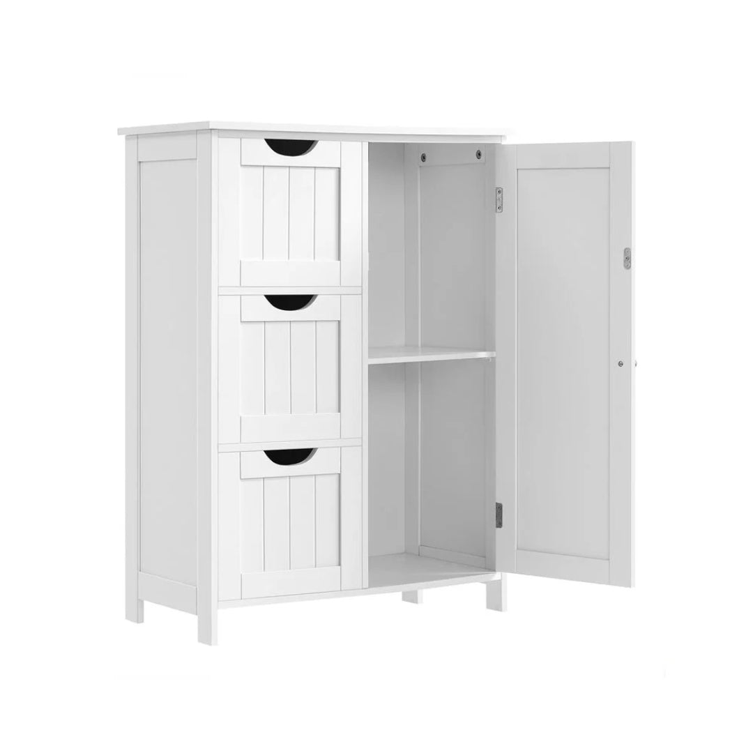 Bathroom Storage Cabinet With 3 Drawers Freestanding 23.6in Wide