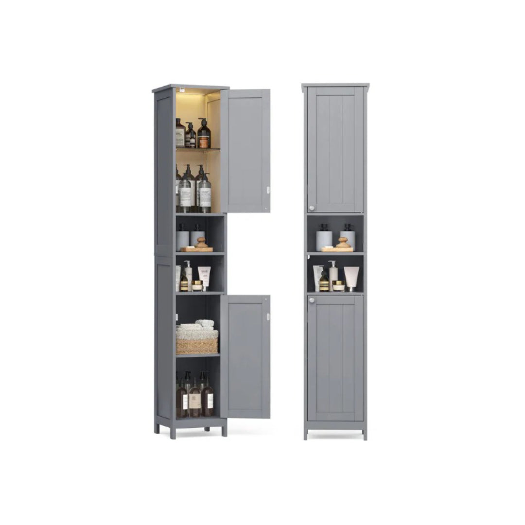 Bathroom Cabinet With Lights Tall Storage Cabinet 66.9in High
