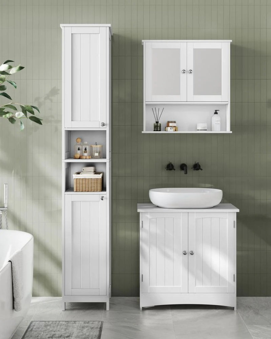 Bathroom Cabinet With Lights Tall Storage Cabinet 66.9in High