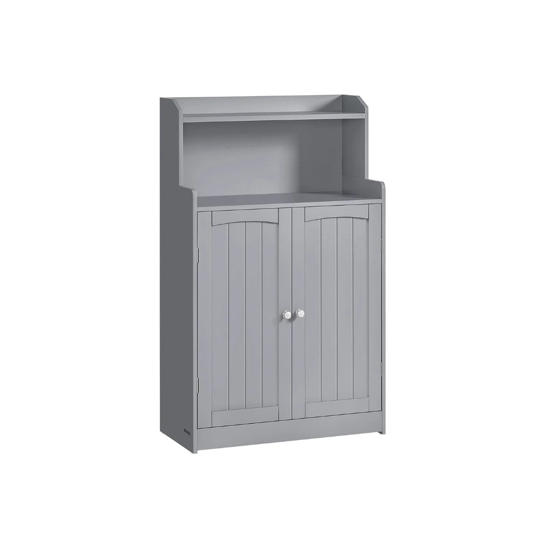 Bathroom Storage Cabinet With 2 Doors Adjustable Shelves