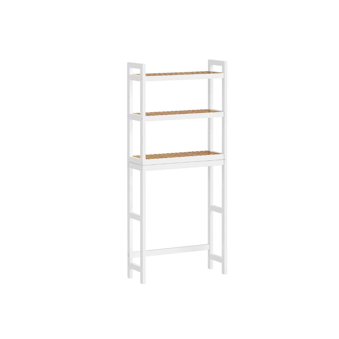 Bamboo Over Toilet Bathroom Organizer 3 Or 4 Tier Shelf