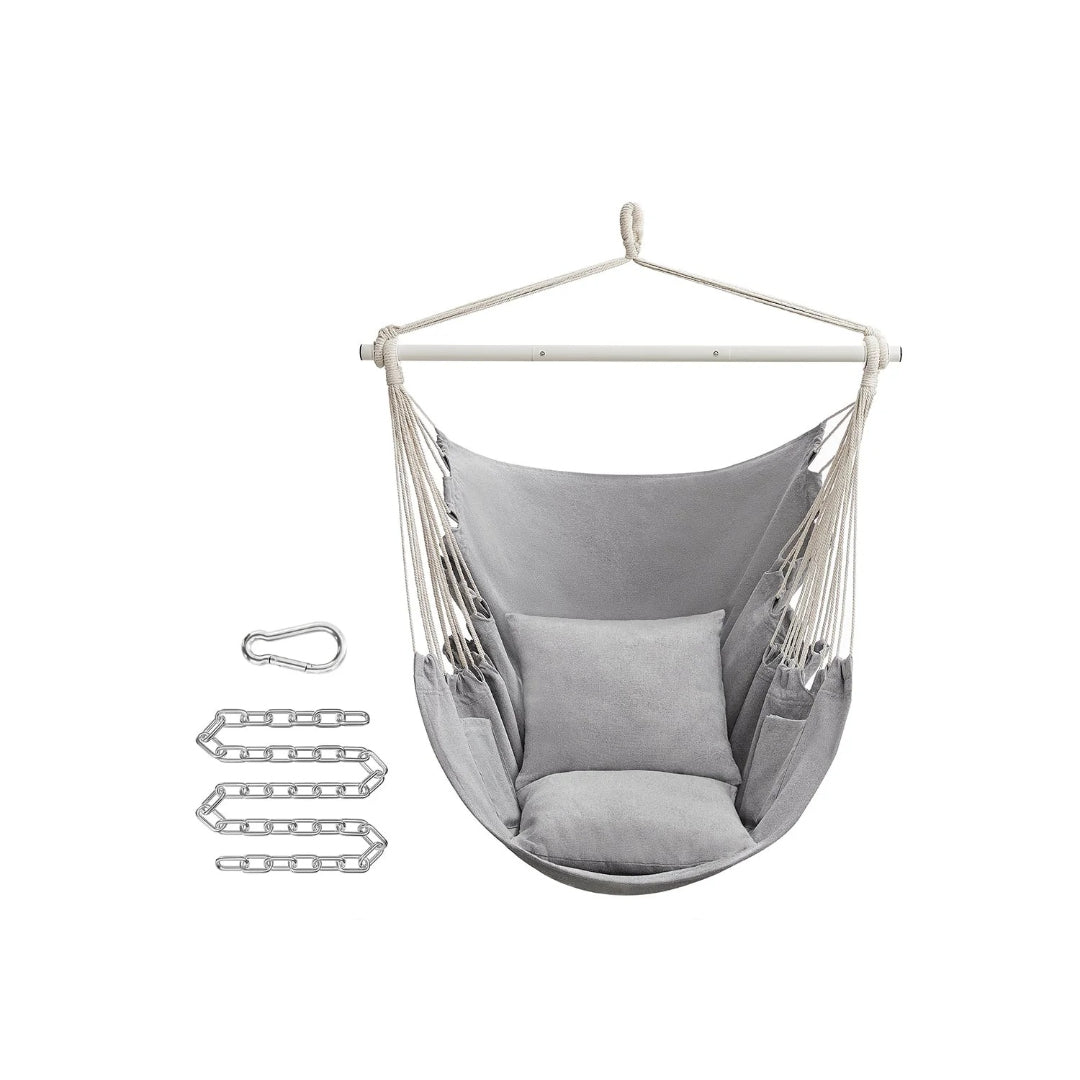 Hammock Chair With Cushions Hanging Swing Chair 330lb Capacity