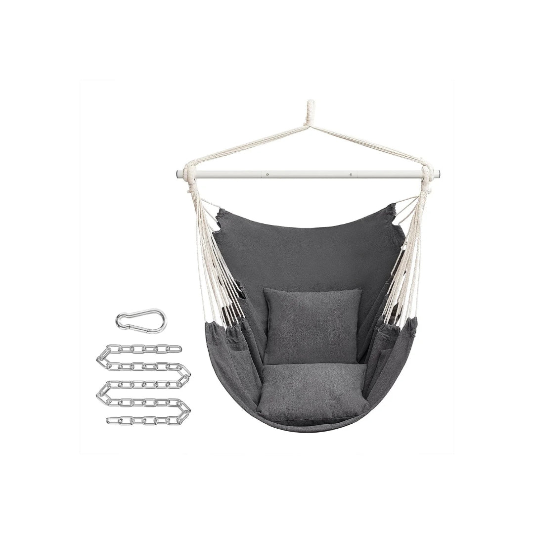 Hammock Chair With Cushions Hanging Swing Chair 330lb Capacity