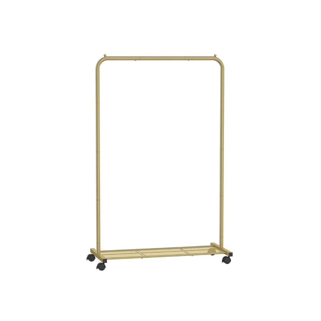Clothes Rack With Wheels Metal Garment Rack 35.8in Wide