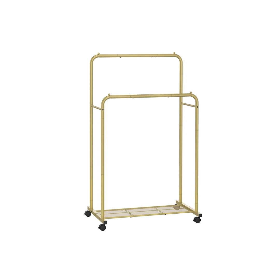 Clothes Rack With Wheels Metal Garment Rack 35.8in Wide