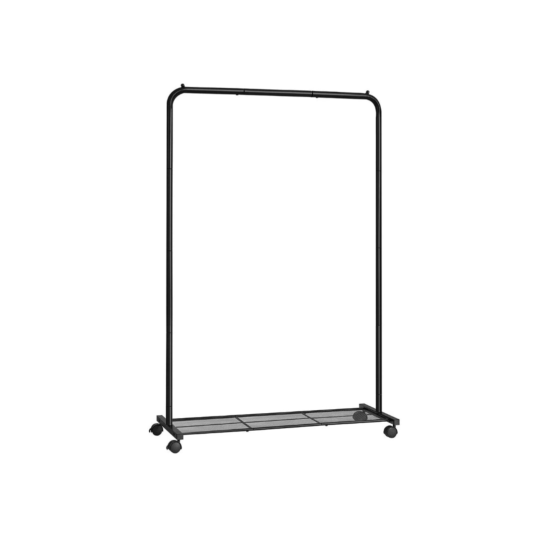 Clothes Rack With Wheels Metal Garment Rack 35.8in Wide