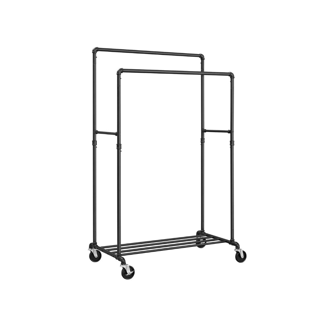 Clothing Rack With Shelf Heavy Duty Rolling Garment Rack 39.4in