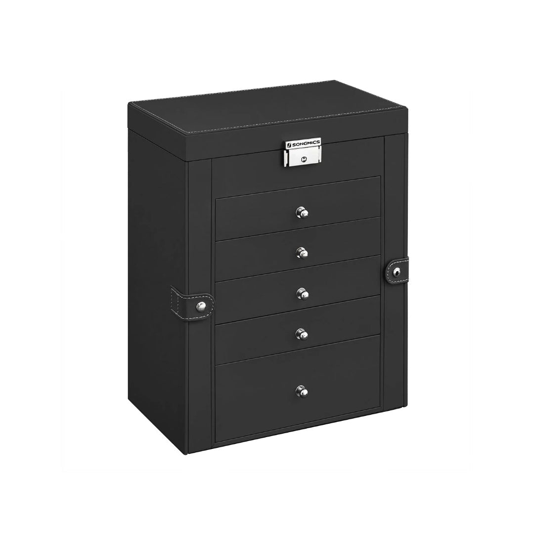 Large Jewelry Box Organizer 6 Tier With Drawers Mirror And Lock