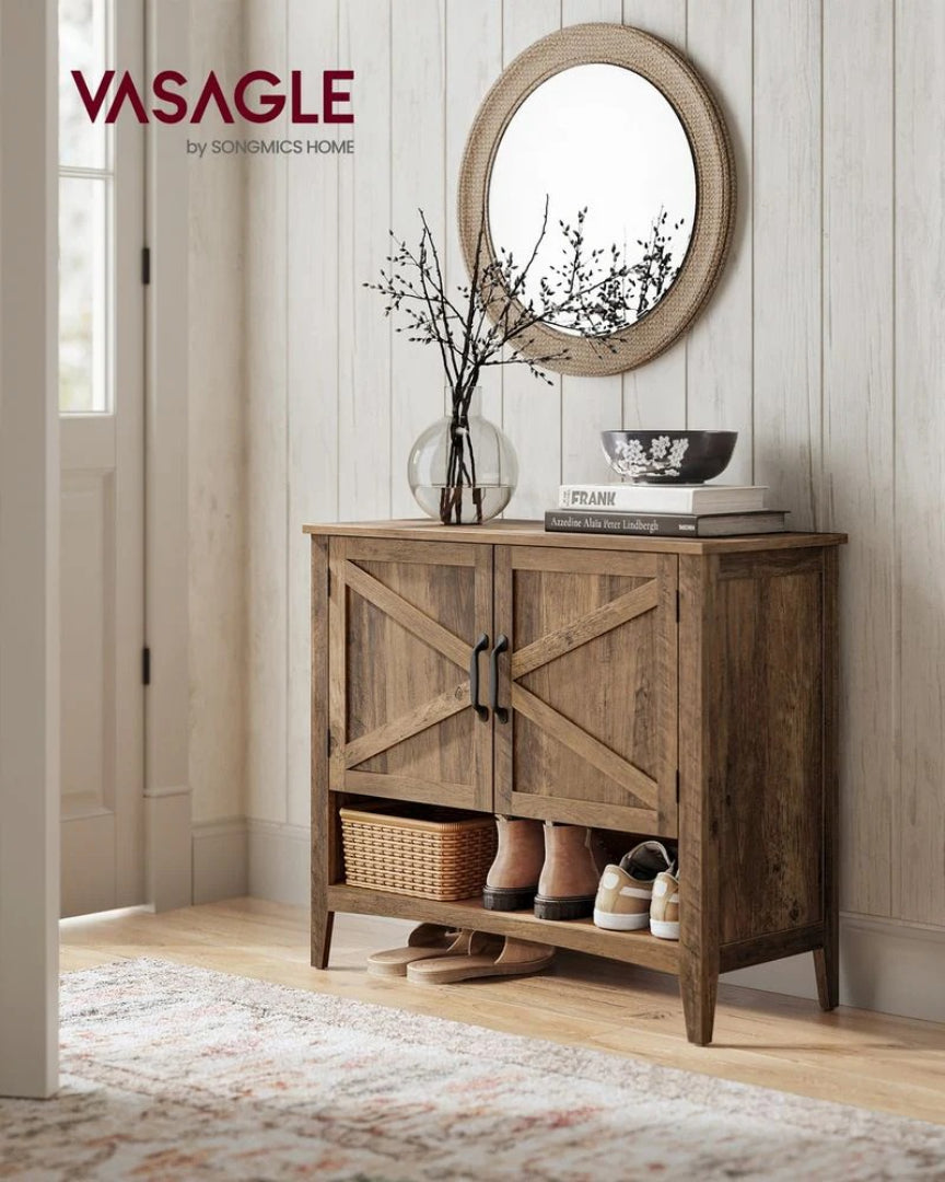 3 Tier Shoe Cabinet With Adjustable Shelf Storage Organizer