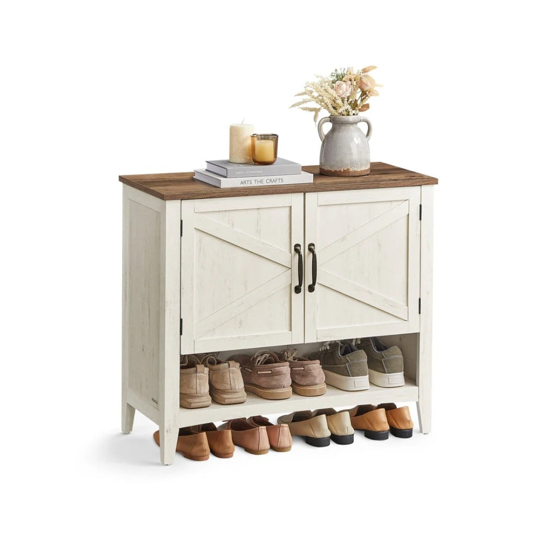 3 Tier Shoe Cabinet With Adjustable Shelf Storage Organizer