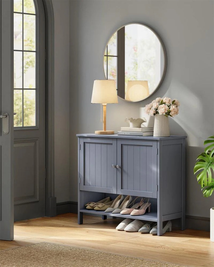 3-Tier Shoe Storage Cabinet with Adjustable Shelf, Entryway Organizer