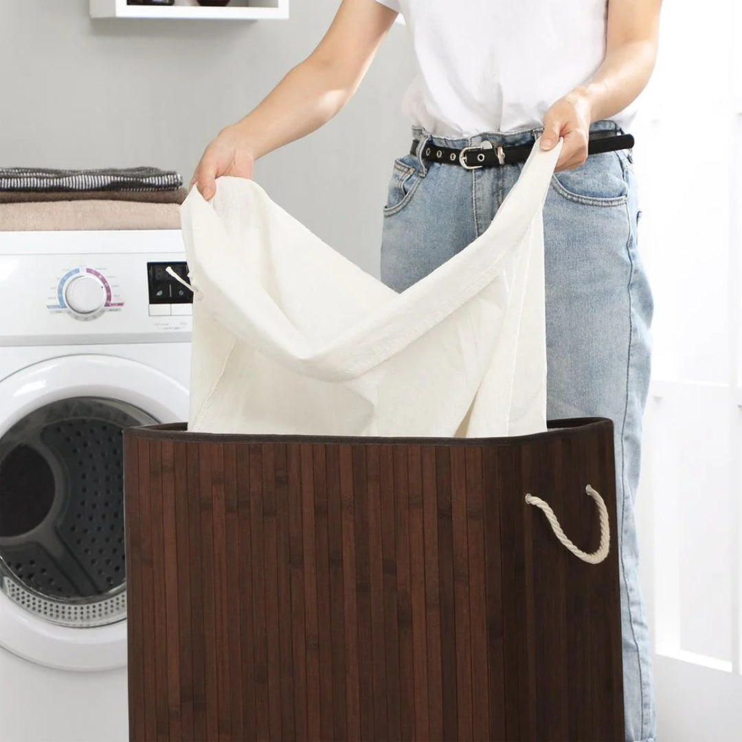 Laundry Hamper With Lid 2 Section 21.99 Gallon Sorter