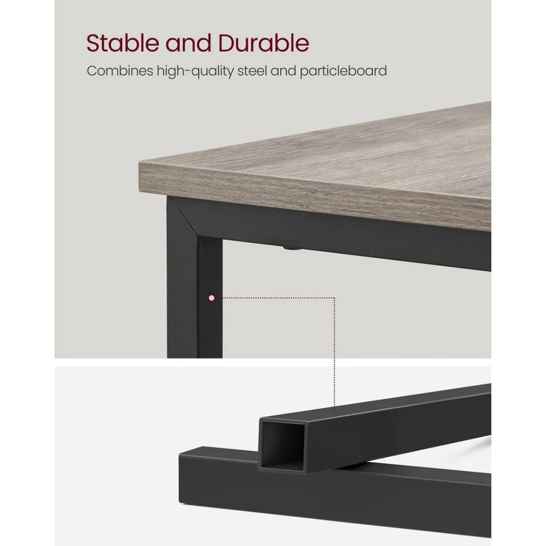 Narrow End Table With Charging Station And 2 Drawers