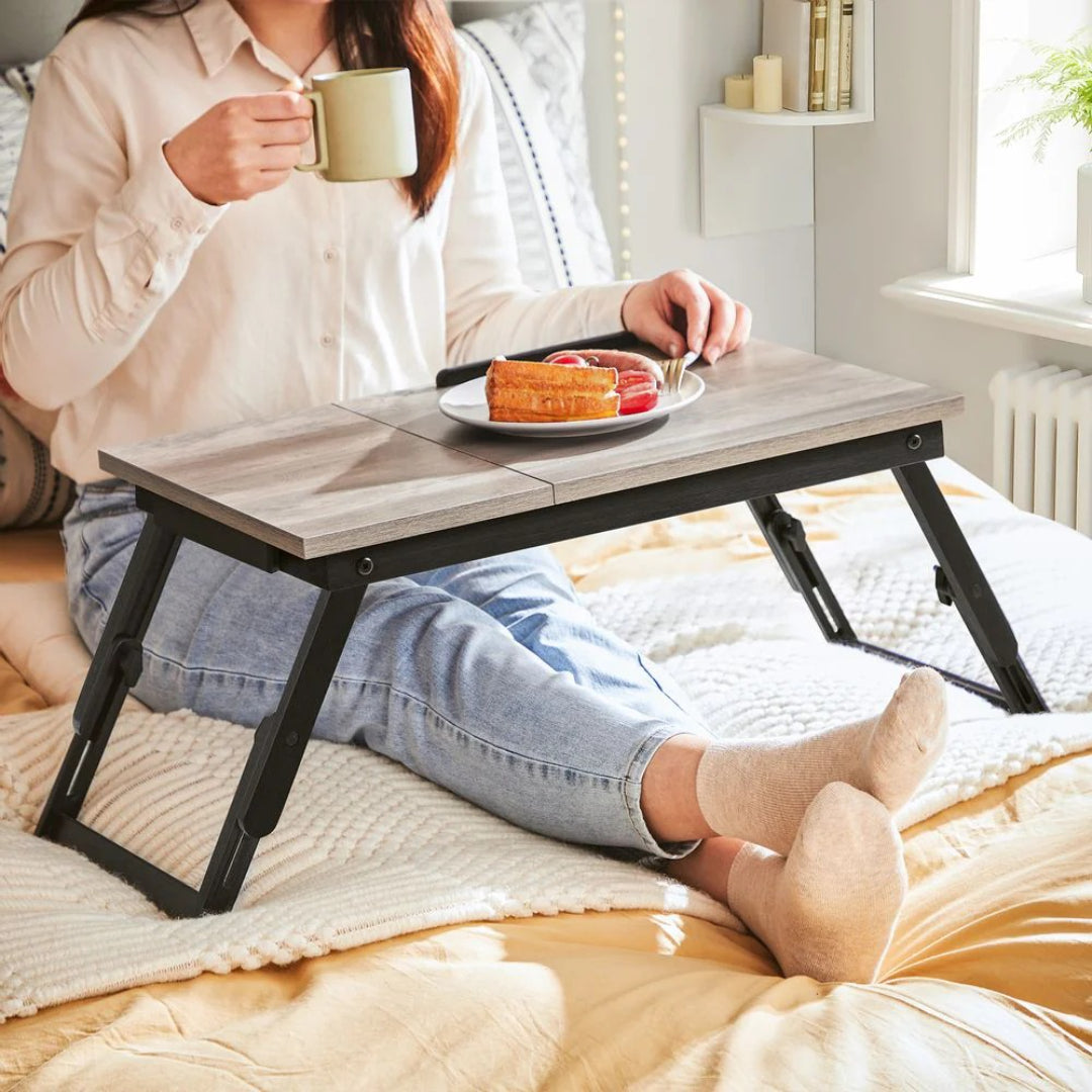 Adjustable Laptop Desk With Tilting Top & Height, Bed Sofa Tray
