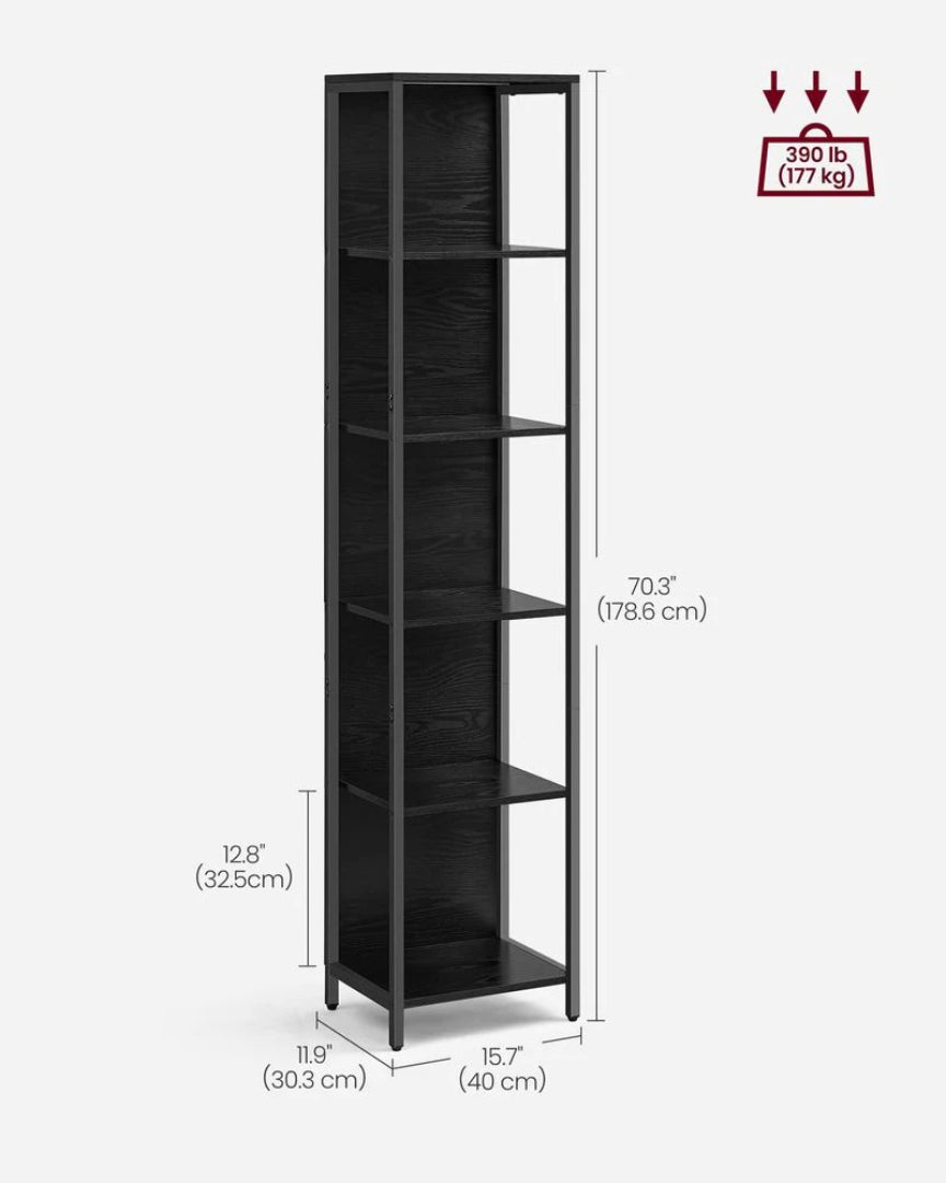 6 Tier LED Bookshelf With Dimmable Lights, 15.7/23.6 Inch Unit