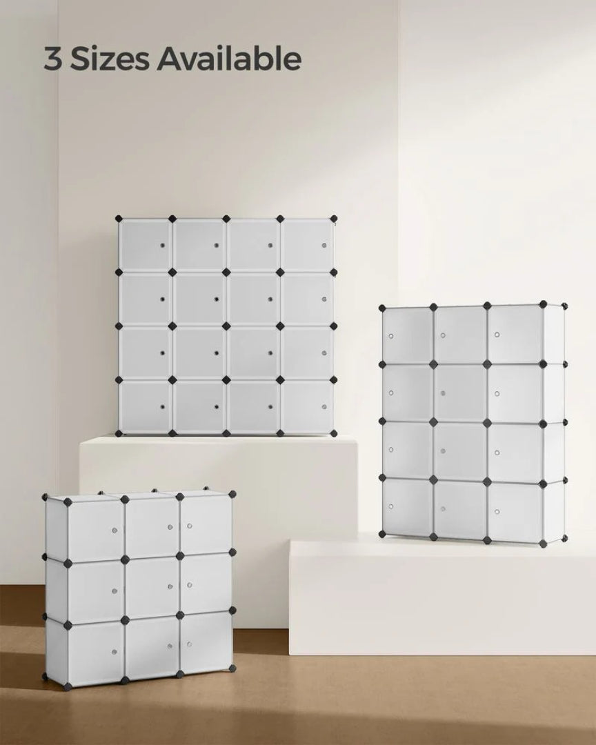 Cube Storage Cabinet With Doors 9 To 16 Plastic Cubes
