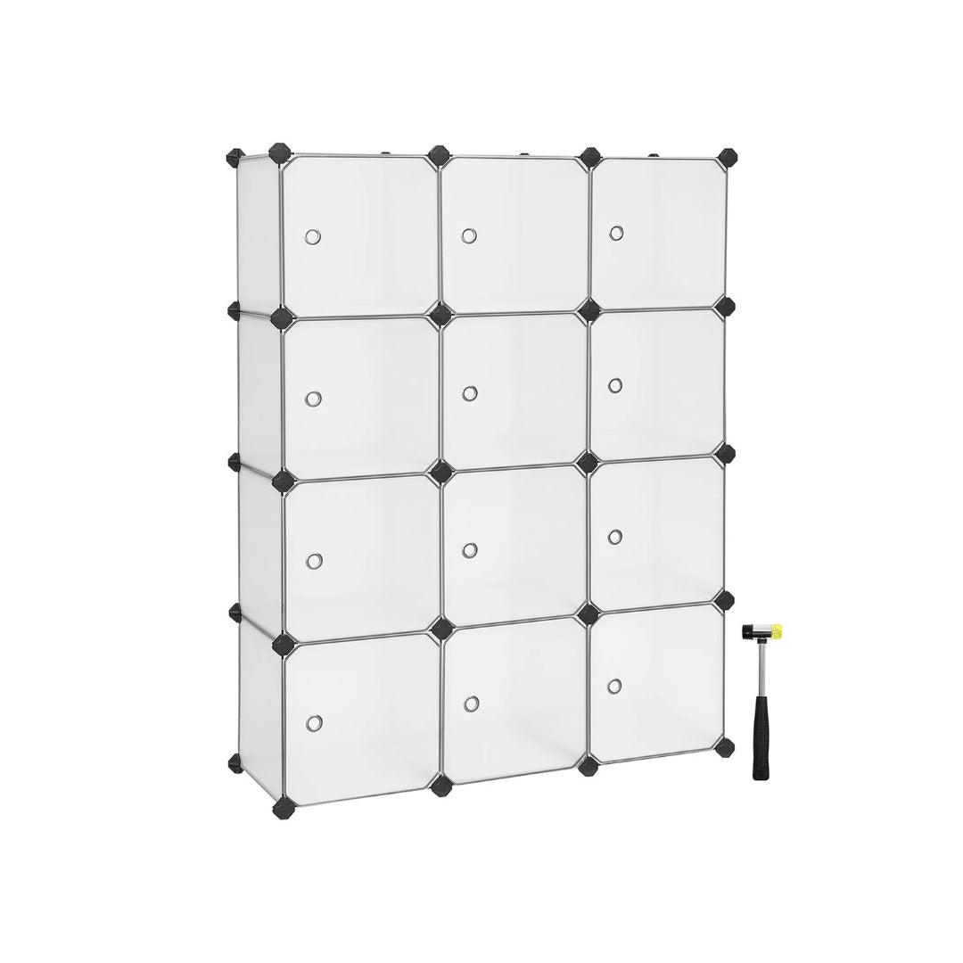 Cube Storage Cabinet With Doors 9 To 16 Plastic Cubes