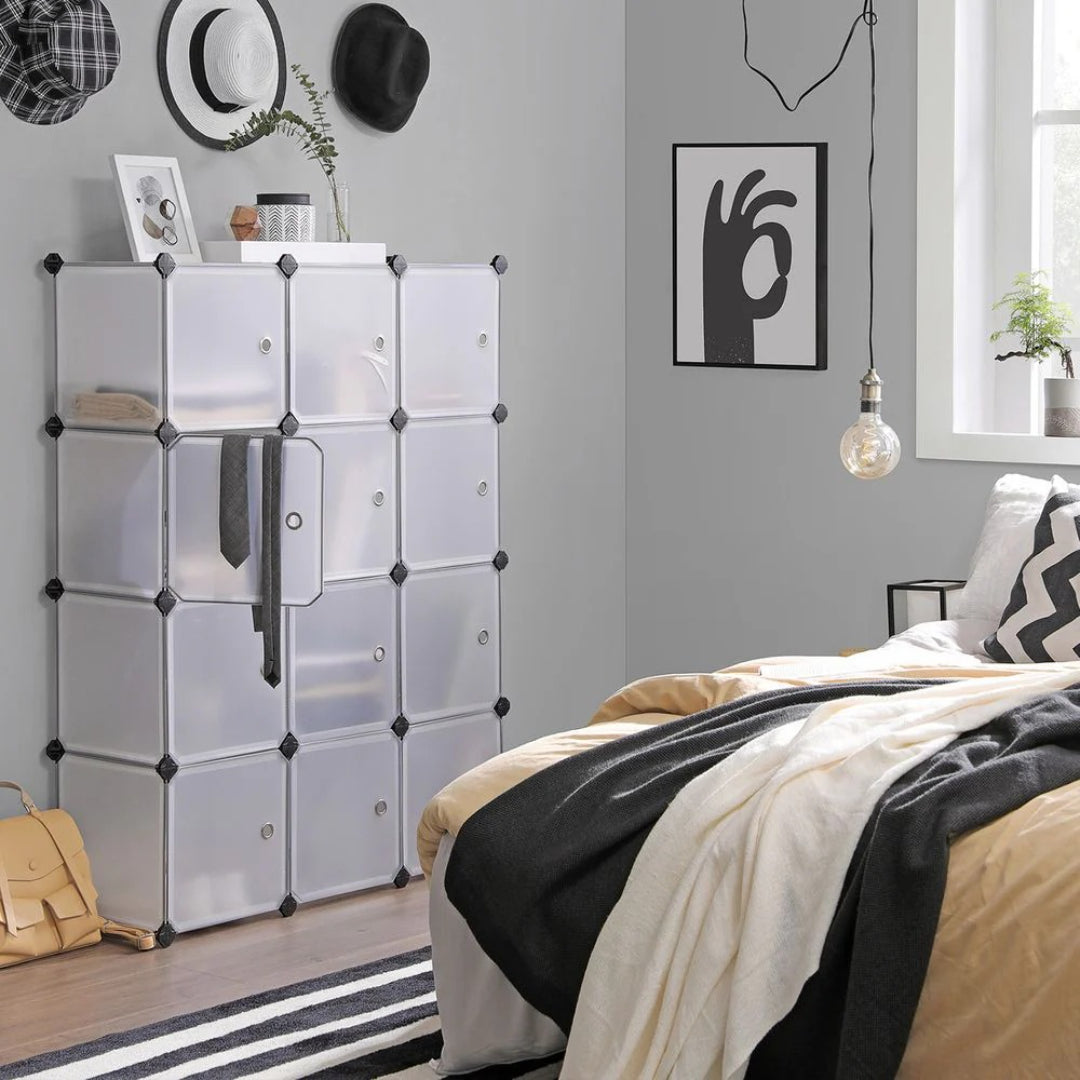 Cube Storage Cabinet With Doors 9 To 16 Plastic Cubes