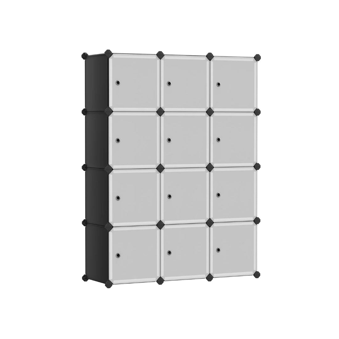 Cube Storage Cabinet With Doors 9 To 16 Plastic Cubes