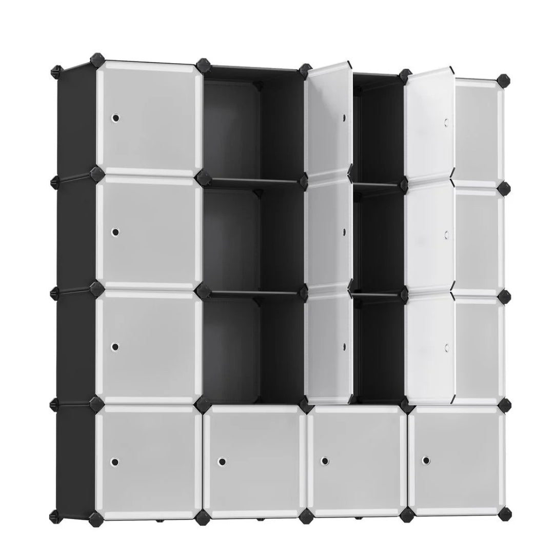 Cube Storage Cabinet With Doors 9 To 16 Plastic Cubes