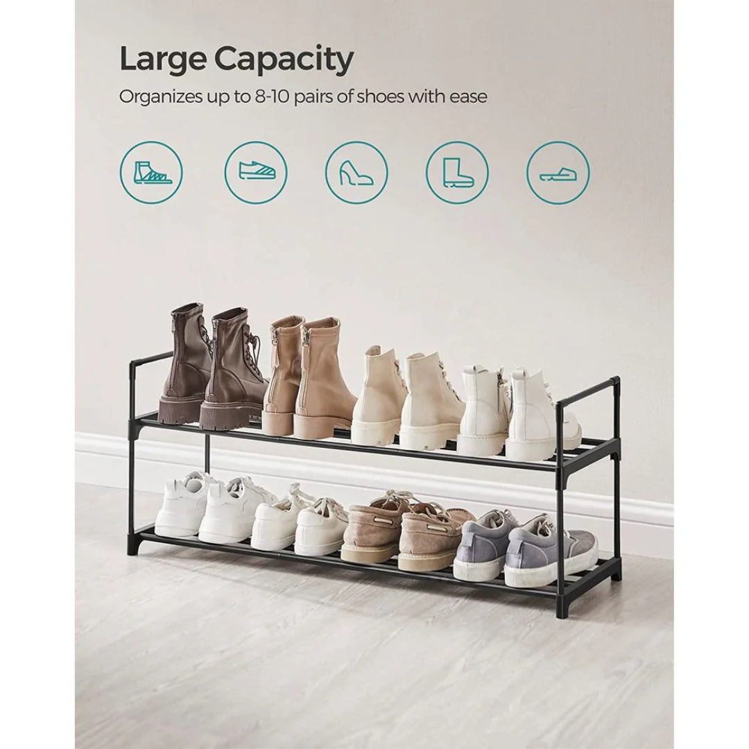 2/3/4/10 Tier Metal Shoe Rack, 36.2/46.1/17.7 Inch Organizer