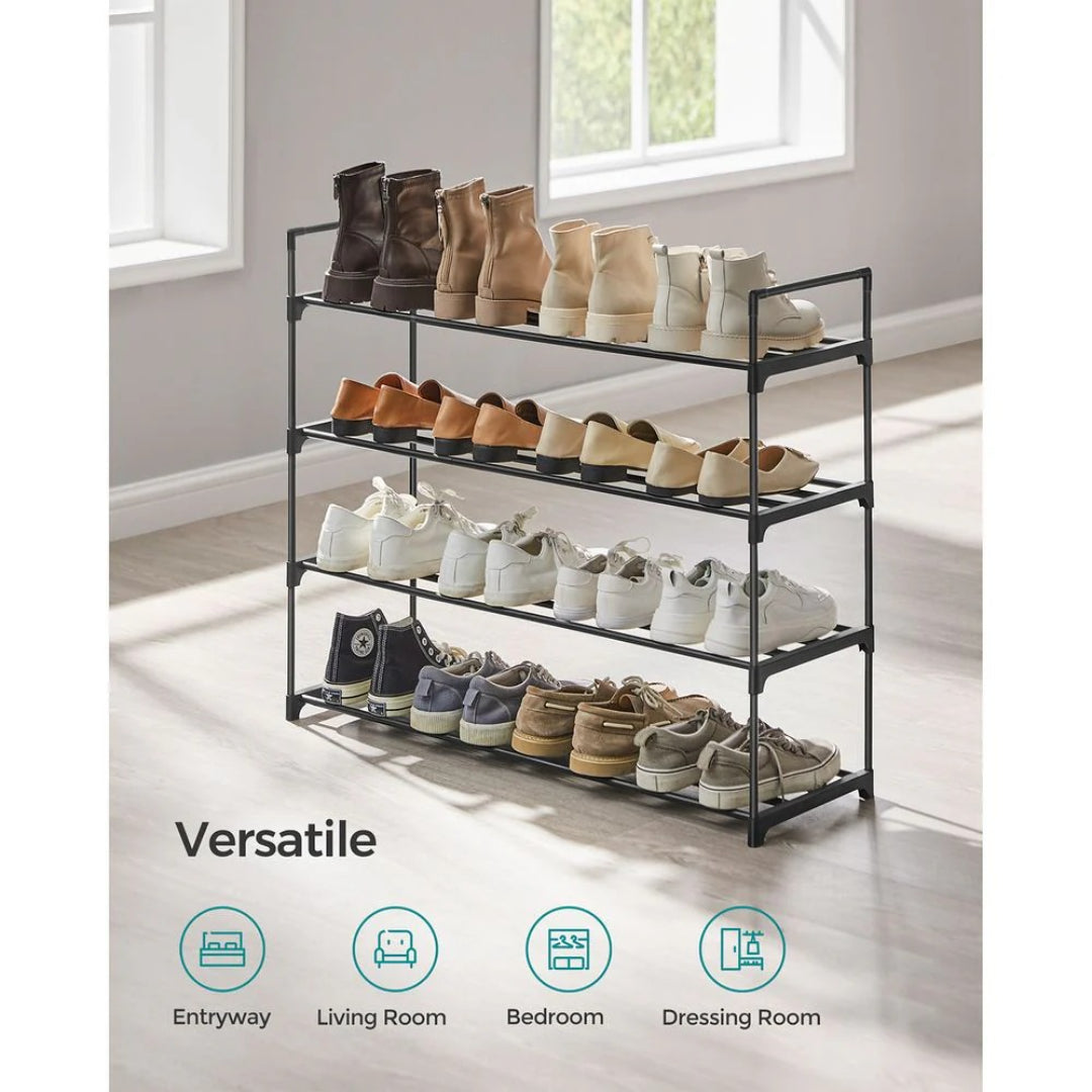 2/3/4/10 Tier Metal Shoe Rack, 36.2/46.1/17.7 Inch Organizer