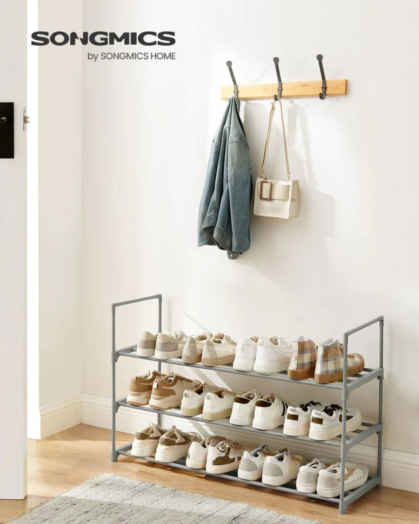 2/3/4/10 Tier Metal Shoe Rack, 36.2/46.1/17.7 Inch Organizer
