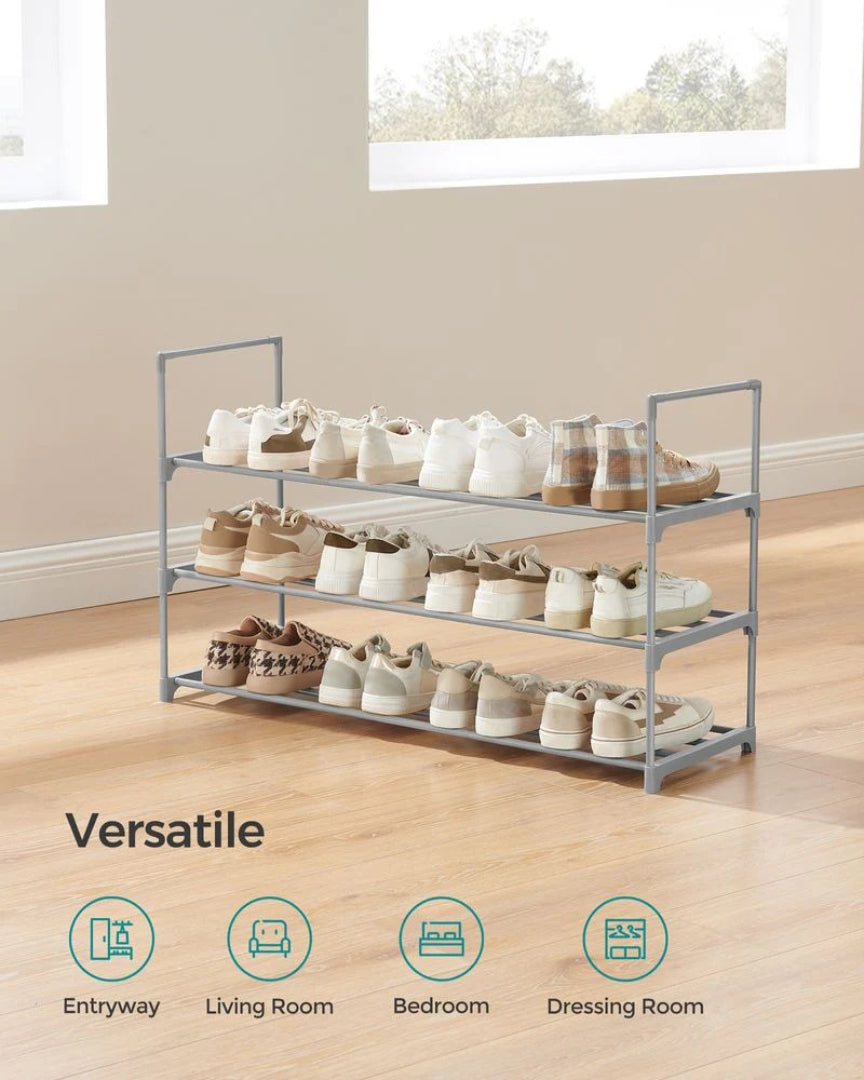 2/3/4/10 Tier Metal Shoe Rack, 36.2/46.1/17.7 Inch Organizer