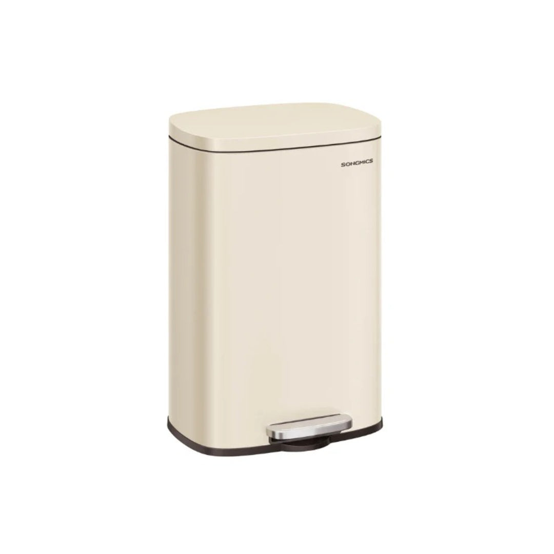 13-Gallon Stainless Steel Step Trash Can with Soft-Close Lid
