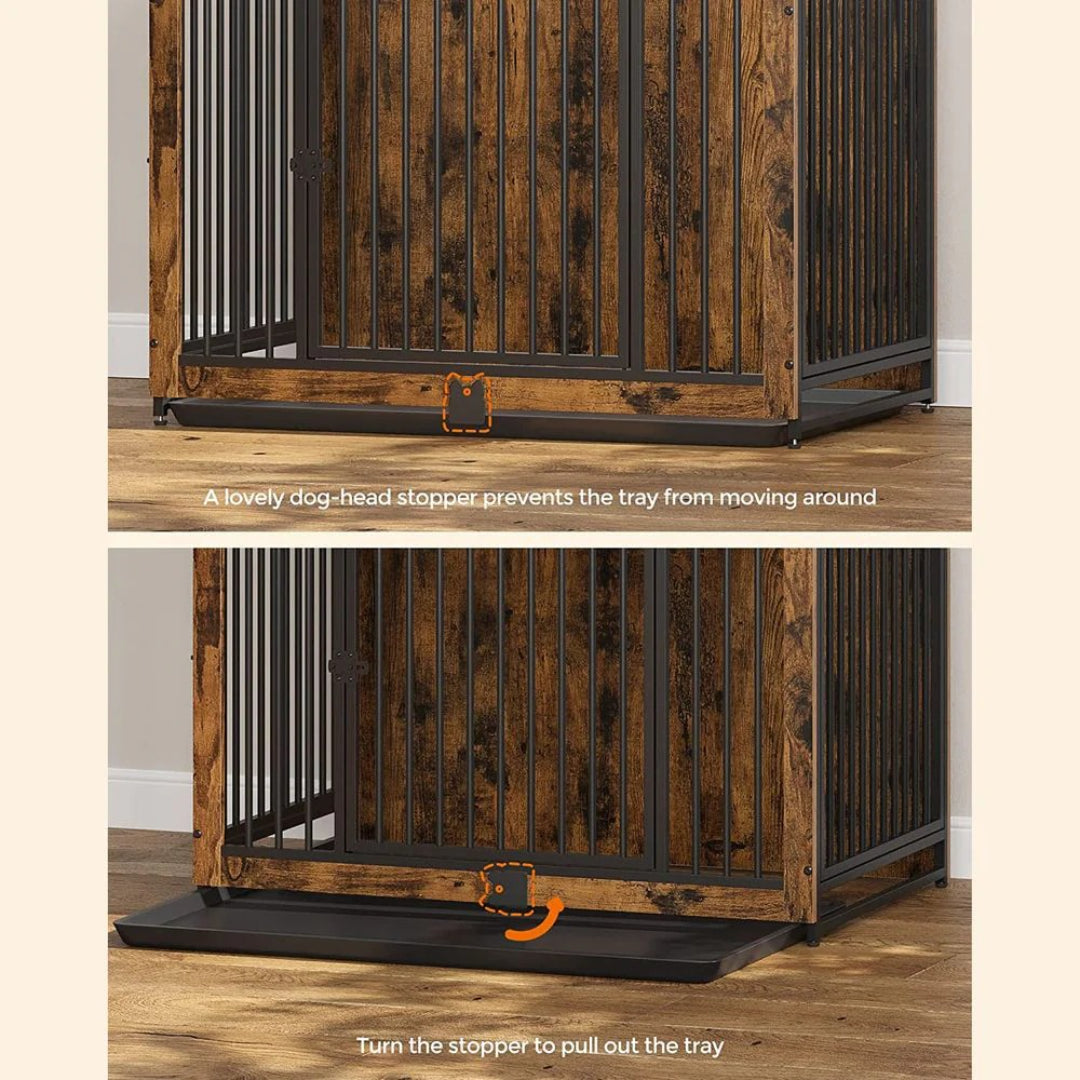 Dog Crate Furniture 38in Dog Kennel With Double Doors