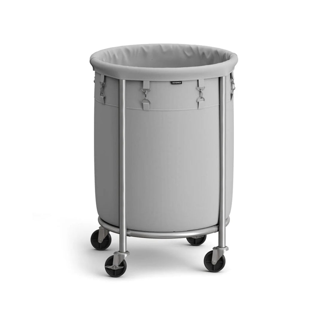Laundry Basket With Wheels 29 Gallon Removable Bag 28in High