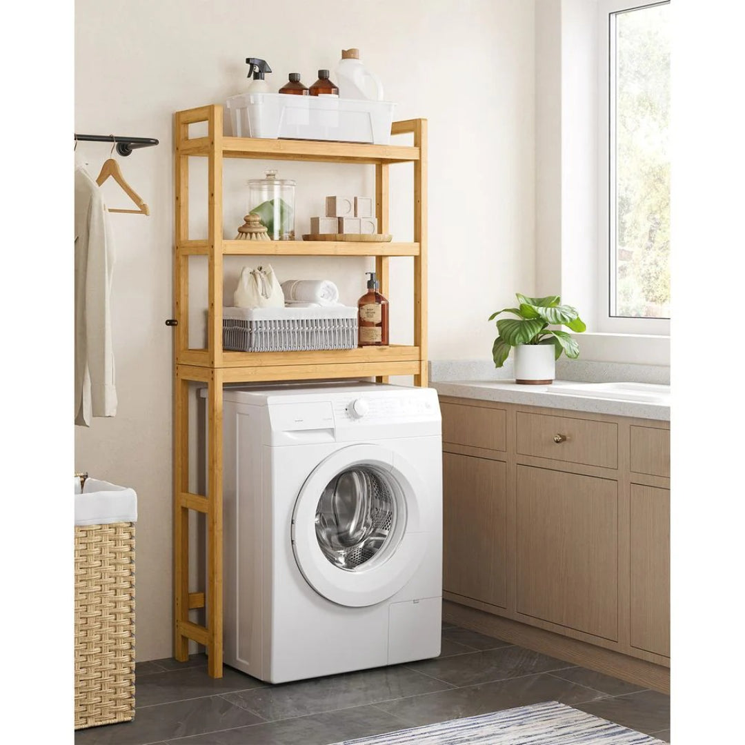 Bamboo Over Toilet Bathroom Organizer 3 Or 4 Tier Shelf