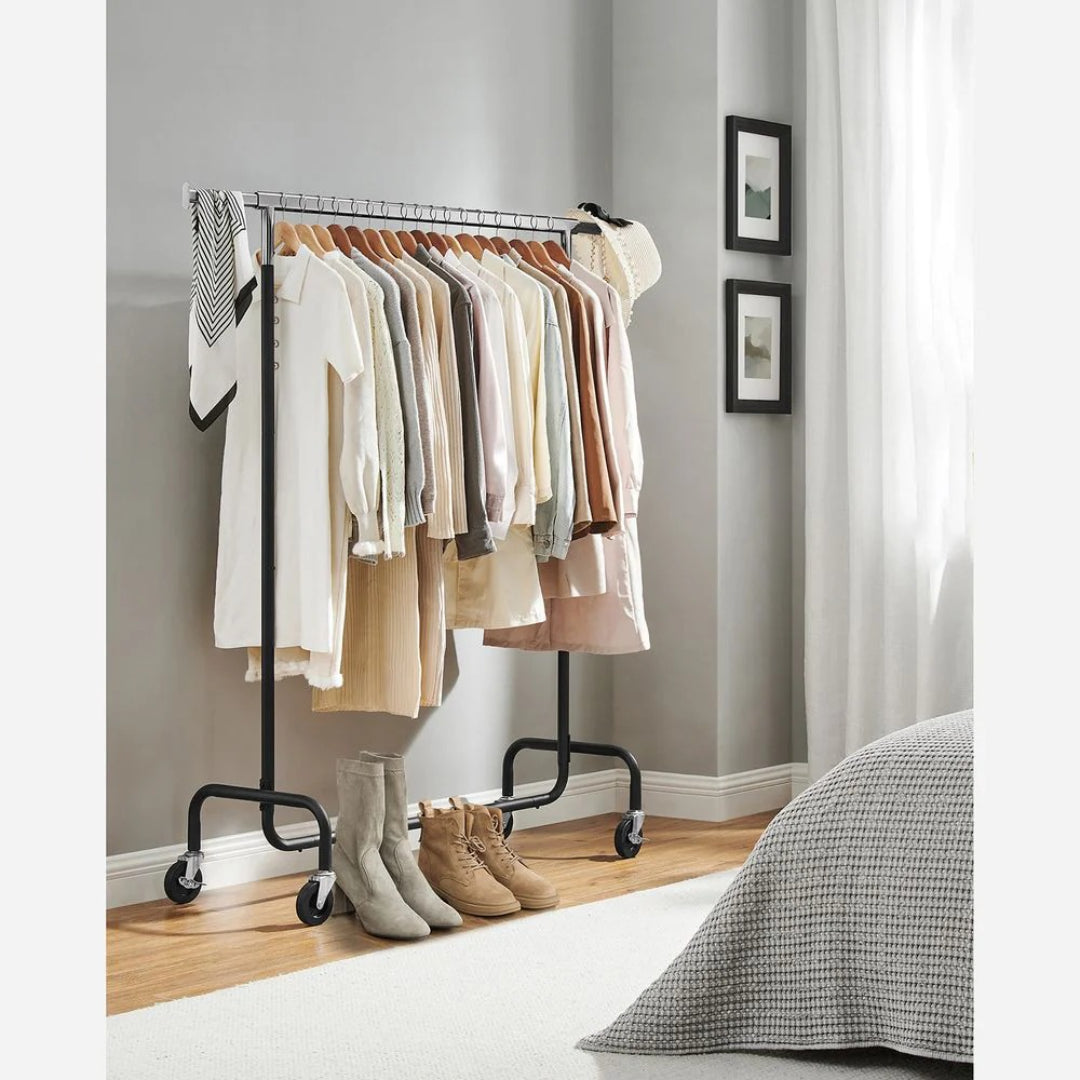 Clothes Rack Heavy Duty Rolling Garment Rack 43.3-59.1in Wide