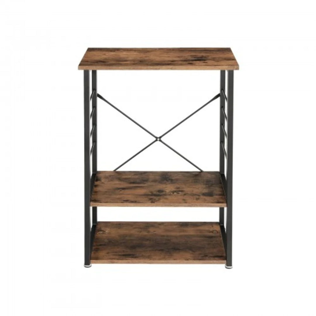 Kitchen Shelf Cart On Wheels 3 Tier Microwave Stand