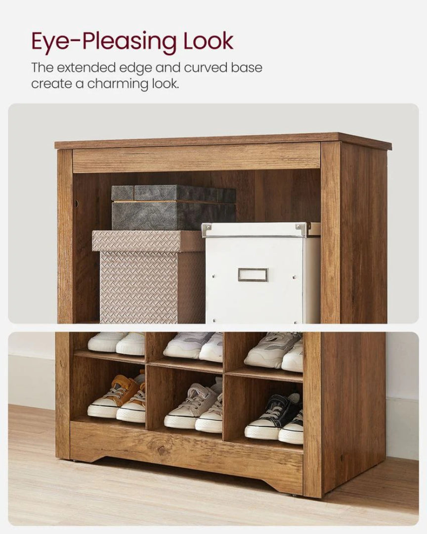 10 Tier Shoe Rack Organizer With Storage Compartments, Tall Unit