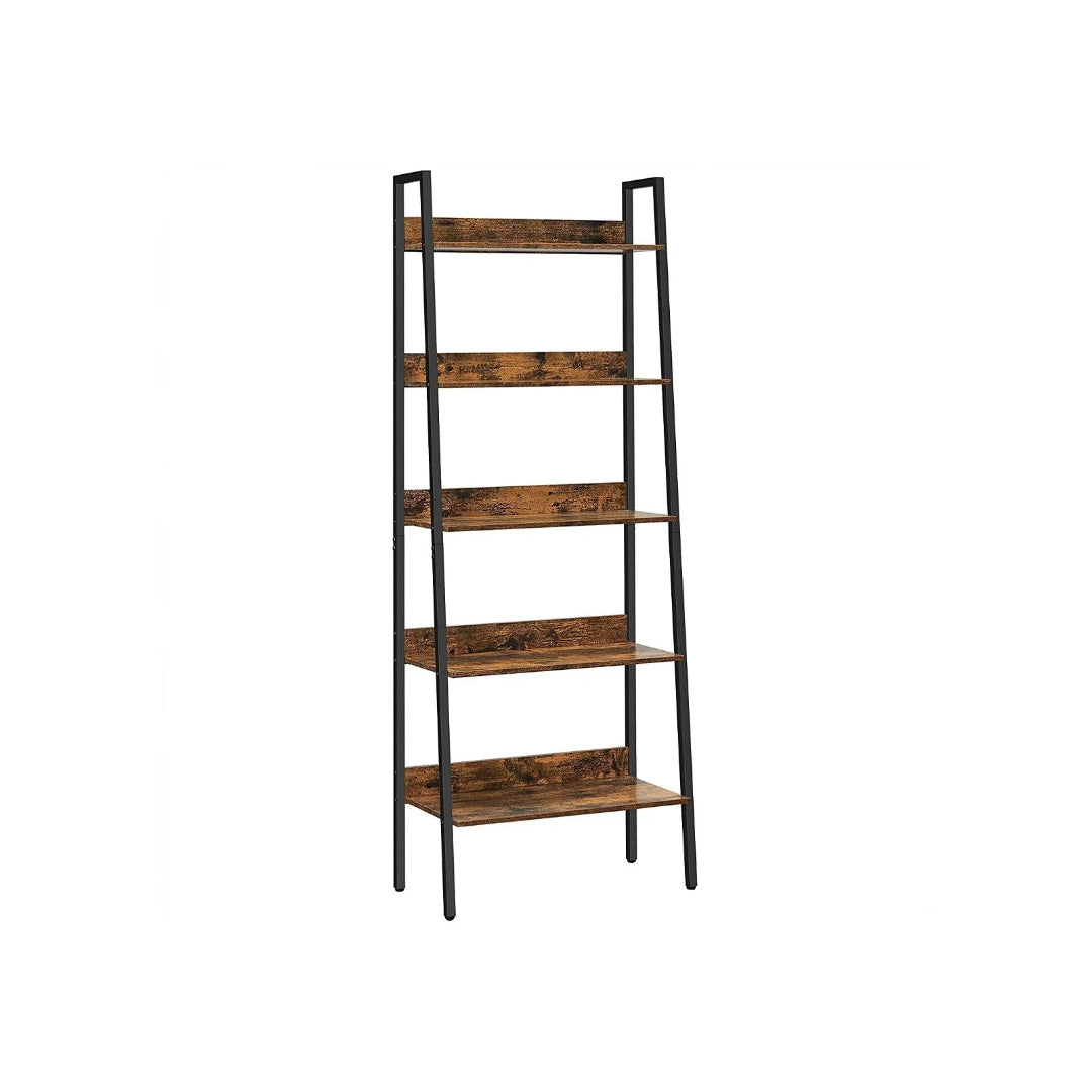 5 Tier Narrow Bookcase, 66.9 Inch Space Saving Storage Shelf