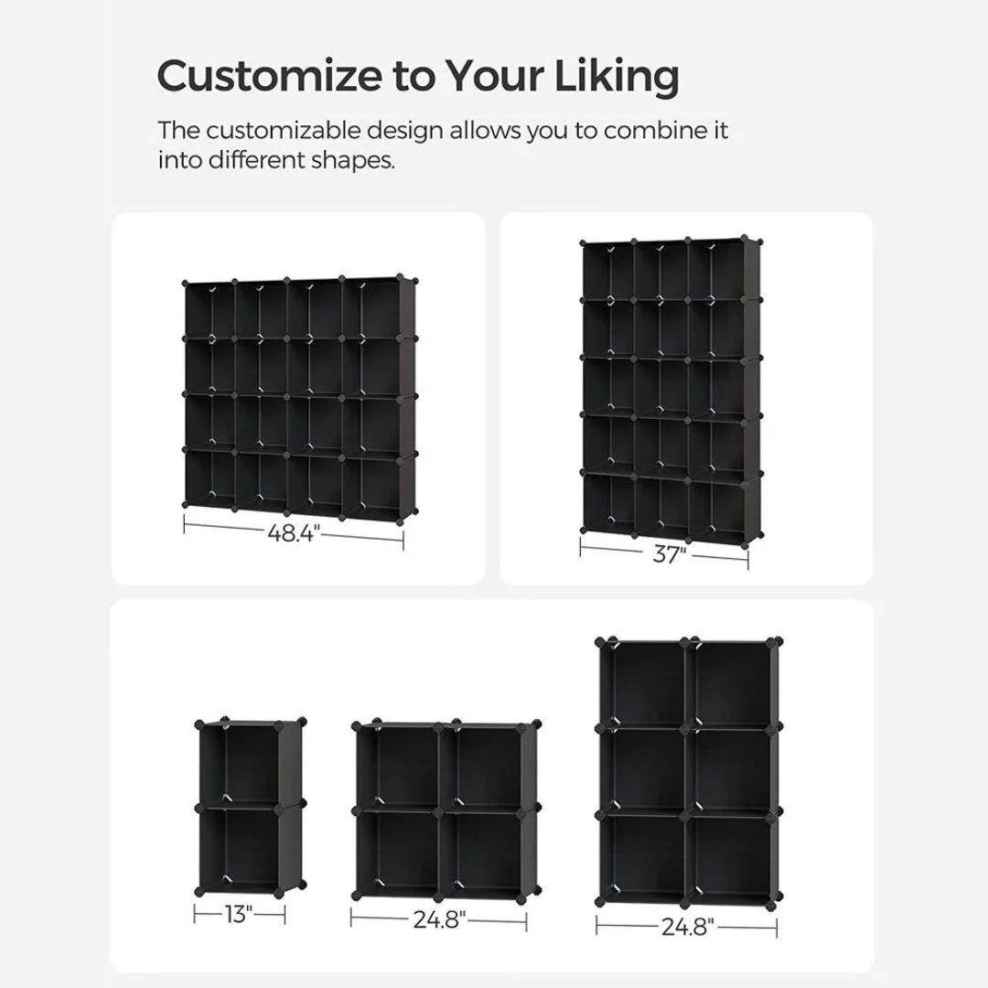 Cube Storage Organizer 12 Or 16 Modular Shelving Units
