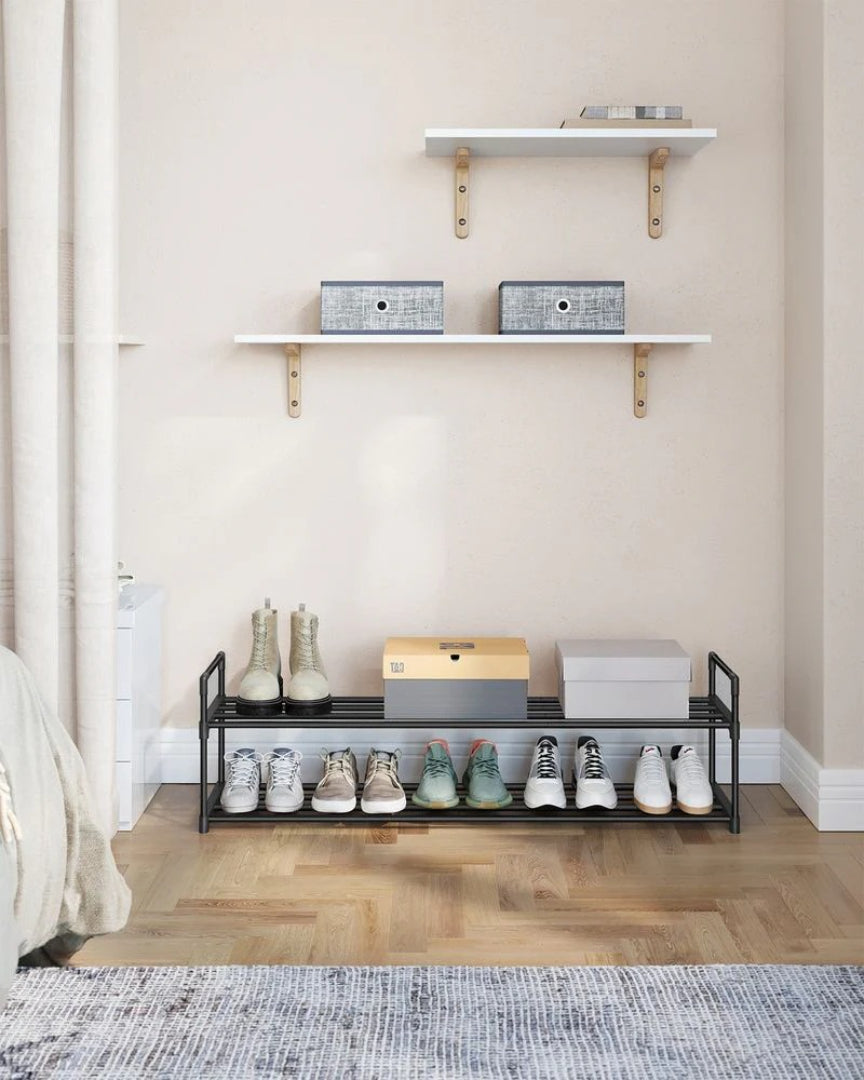 2/3/4/10 Tier Metal Shoe Rack, 36.2/46.1/17.7 Inch Organizer