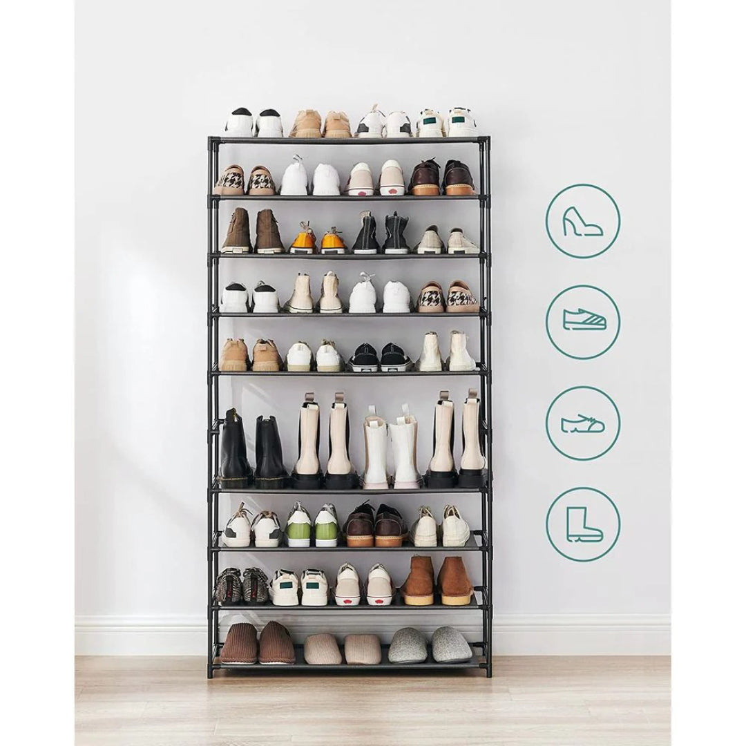 10 Tier Shoe Rack For Closet, Holds Up To 40 Pairs Organizer