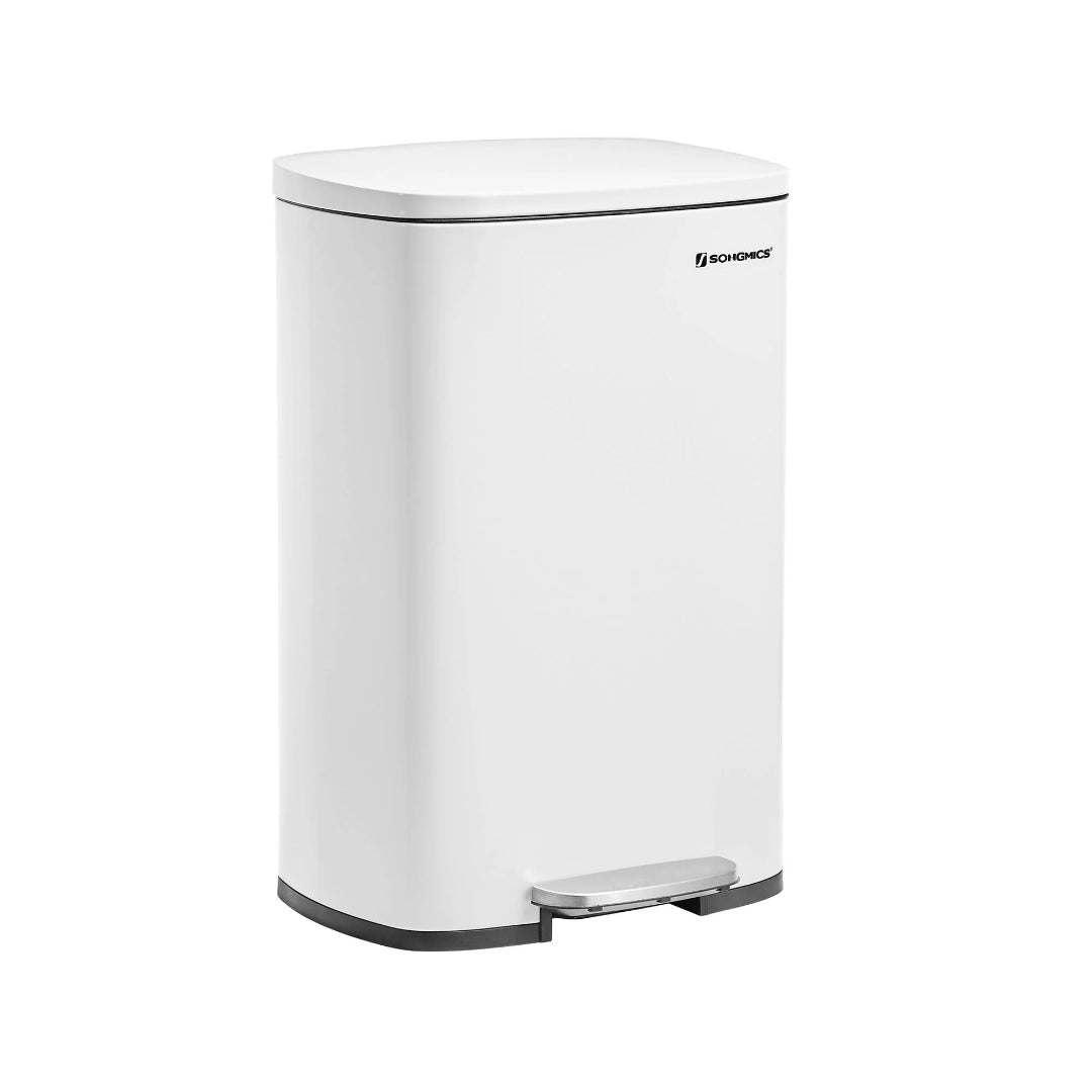13-Gallon Stainless Steel Step Trash Can with Soft-Close Lid