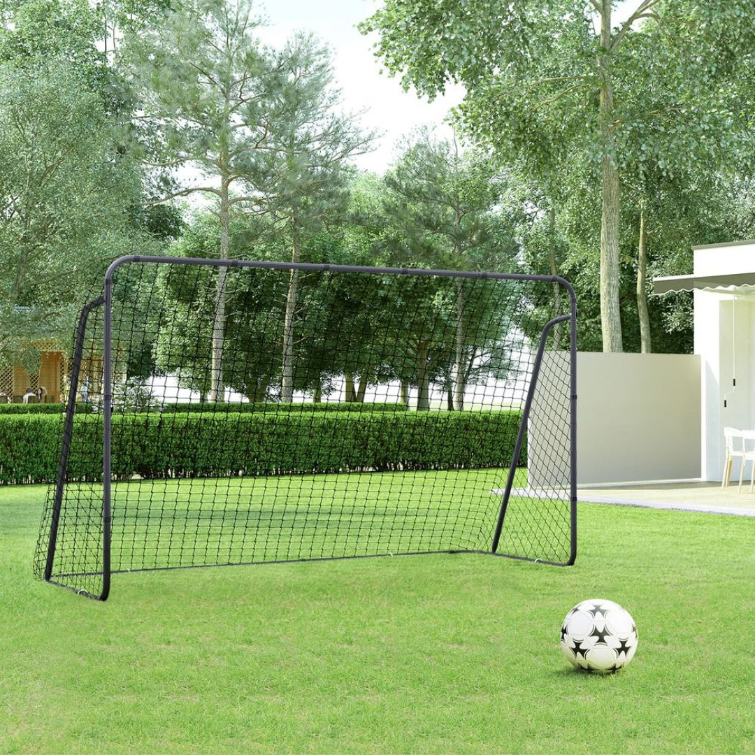 Soccer Goal 12x6ft Kids Backyard Training Net With Stakes