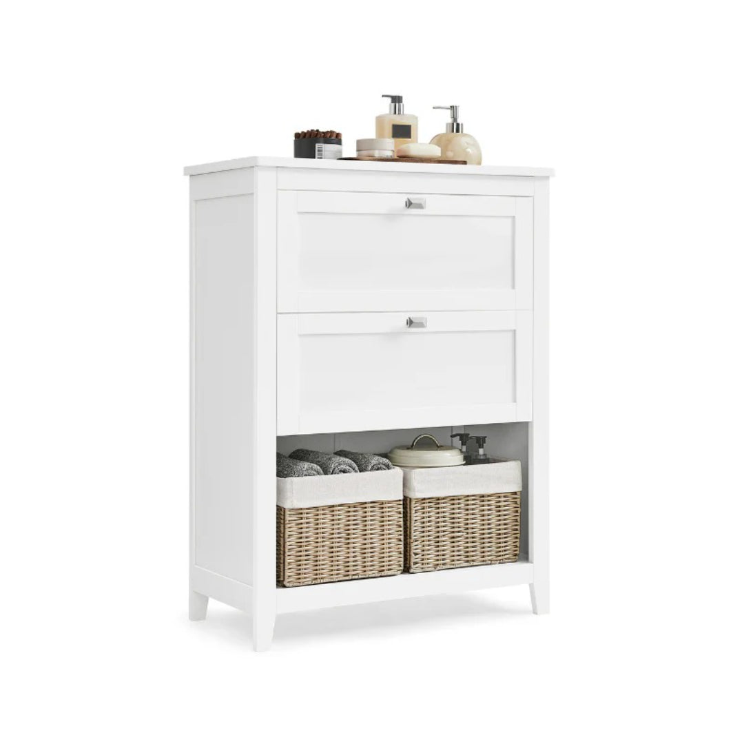 Bathroom Cabinet With 2 Drawers Storage Unit 23.6in Wide