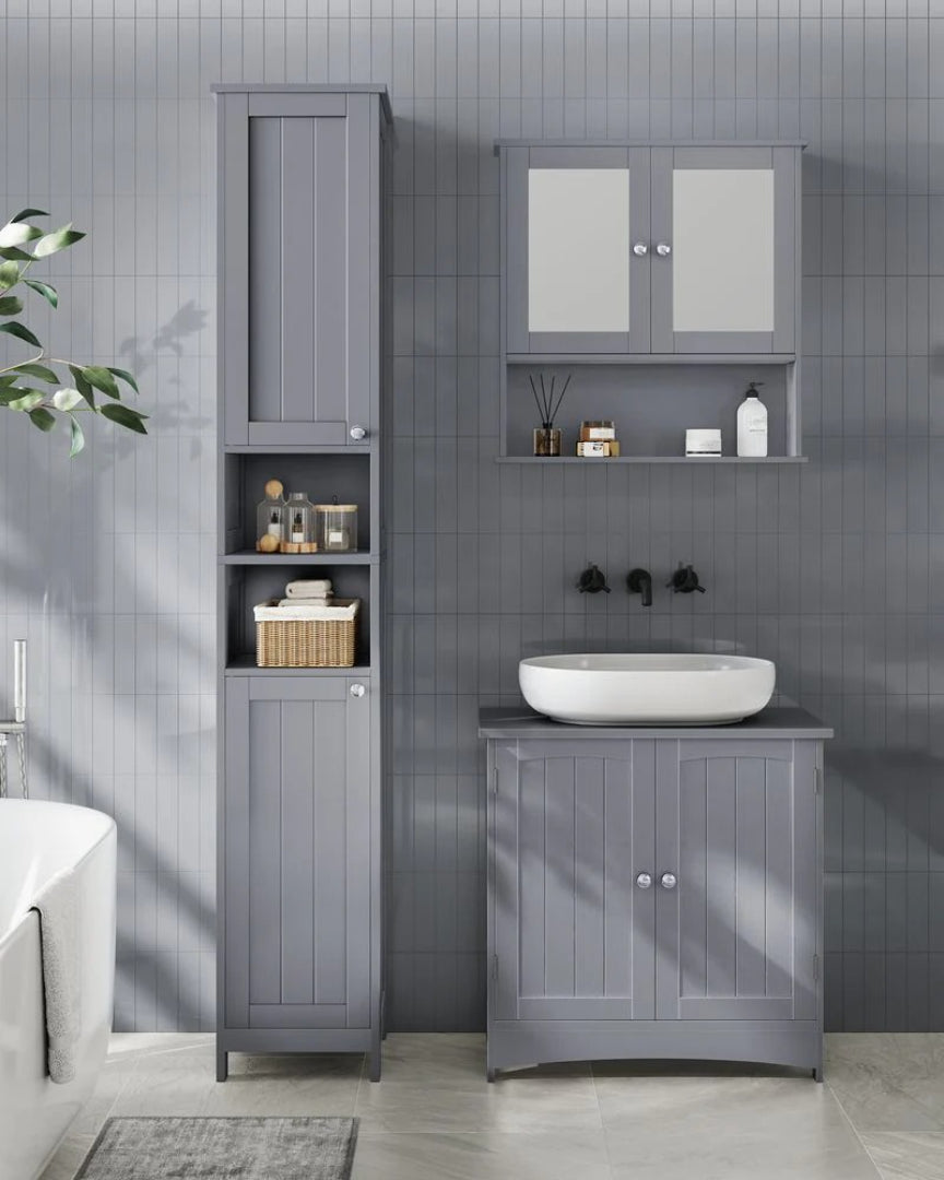 Bathroom Cabinet With Lights Tall Storage Cabinet 66.9in High