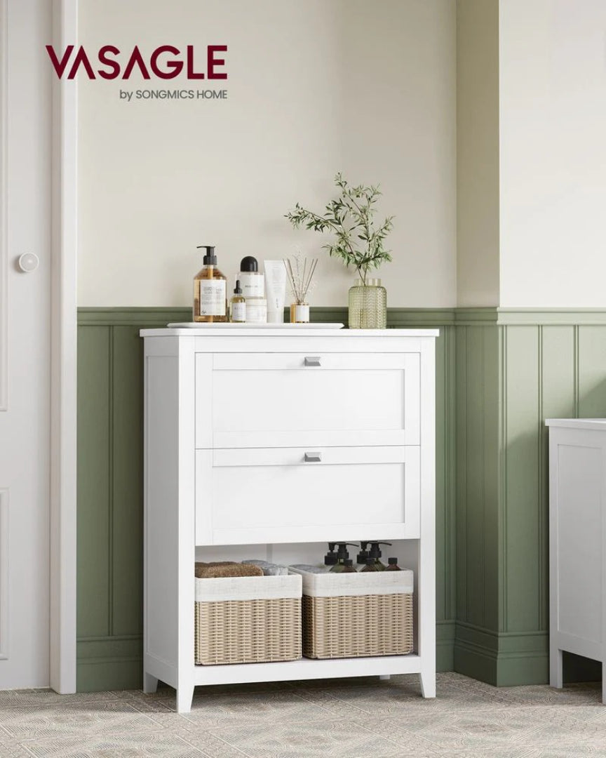 Bathroom Cabinet With 2 Drawers Storage Unit 23.6in Wide