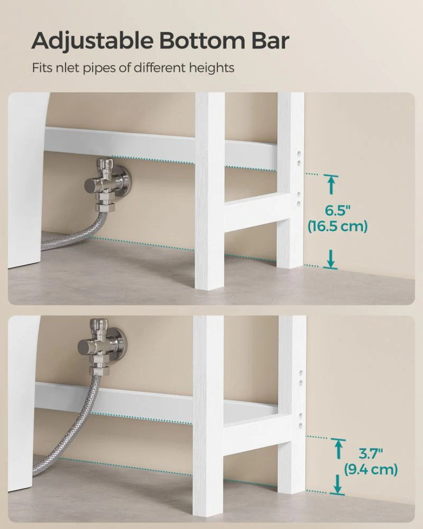 Bamboo Over Toilet Bathroom Organizer 3 Or 4 Tier Shelf