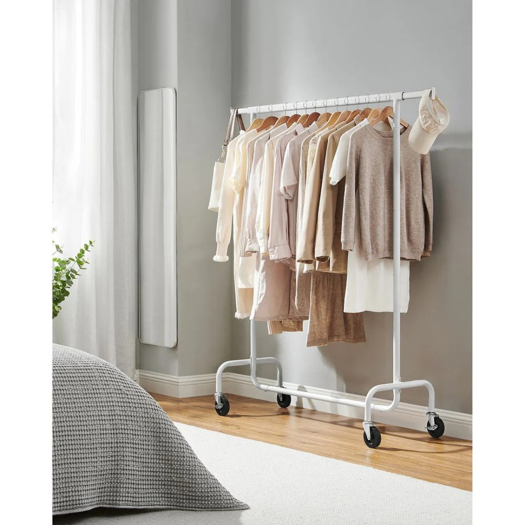 Clothes Rack Heavy Duty Rolling Garment Rack 43.3-59.1in Wide