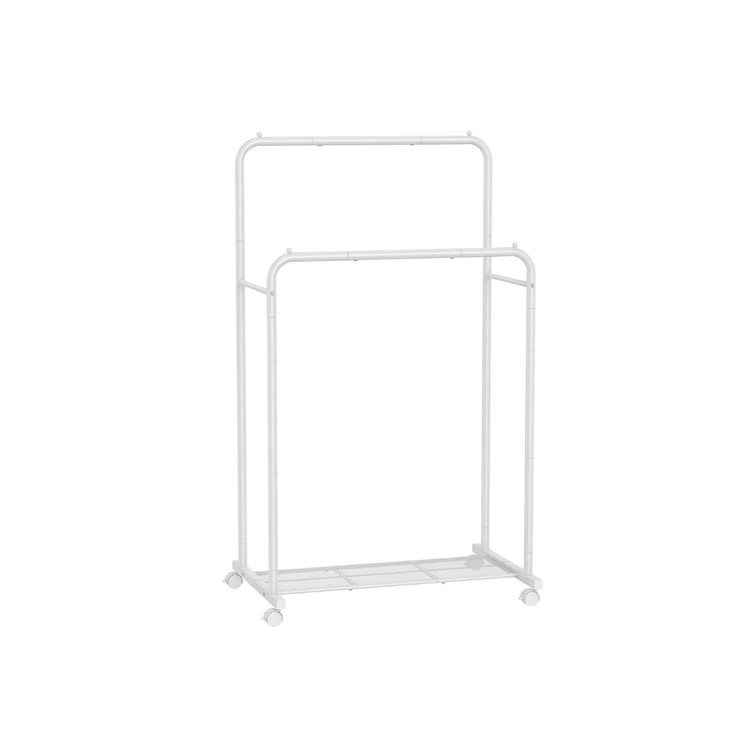 Clothes Rack With Wheels Metal Garment Rack 35.8in Wide