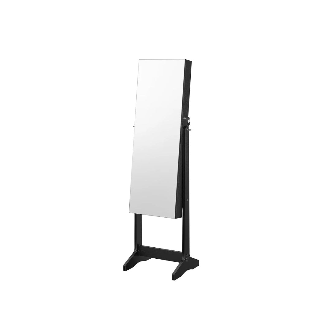Freestanding Mirror Jewelry Cabinet Armoire With Storage